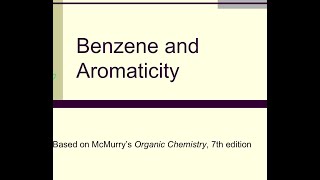 Benzene and aromaticity part 1 [upl. by Kellda]