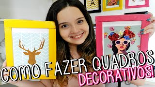 COMO FAZER QUADROS DECORATIVOS [upl. by Ramyaj781]