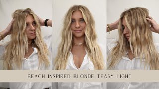 BEACH INSPIRED BLONDE TEASY LIGHTS  Lexi Dawn [upl. by Norrehc]