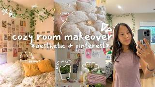 HUGE room makeover 🌱🧸 aesthetic pinterest inspired maximalist cozy [upl. by Corsiglia563]