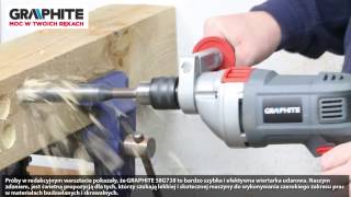 TEST WIERTARKI UDAROWEJ GRAPHITE 58G738 IMPACT DRILL GRAPHITE 58G738 [upl. by Navek]