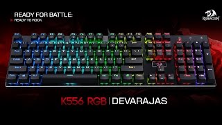 ReadyForBattle Teclado Mecânico Redragon Devarajas K556 RGB [upl. by Suoivatnom]