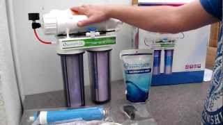 Osmoticscouk 4 Stage 50 GPD Reverse Osmosis System with DI Review and Installation Guide [upl. by Fesoy]