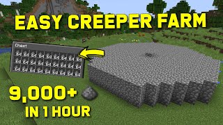 Minecraft Creeper Farm 120  Easy Gunpowder Farm Tutorial 120  JAVA ONLY [upl. by Allerbag]