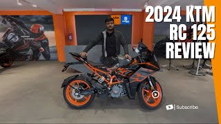 ✨2024 KTM RC 125 DETAILED REVIEW SPECIFICATION PRICE 180 LAkH 🔥 [upl. by Enitsej70]