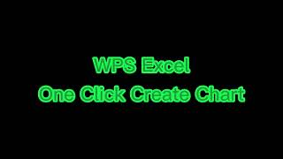 WPS Office Excel One Click Create Chart [upl. by Darum952]