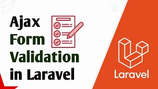 Ajax Form Validation in Laravel [upl. by Leiuqese]