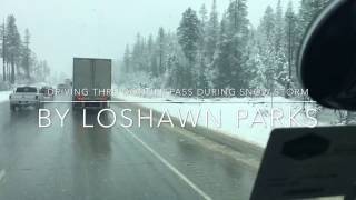 Trucking  Driving Thru Snow in the Mountains  LoShawn Parks [upl. by Alair]