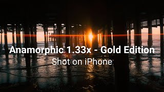 Anamorphic 133x  Gold Edition  iPhone 15 Pro  SANDMARC [upl. by Idurt696]