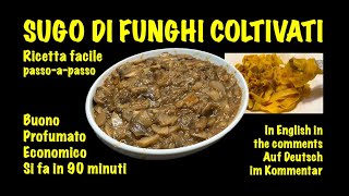 SUGO DI FUNGHI COLTIVATI [upl. by Adila]