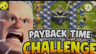 payback time challenge coc  easy 3 star on payback challenge  Event attack coc coc event [upl. by Hasina]