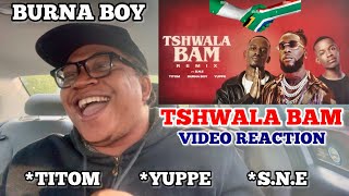 BURNA BOY REPLIED SARKODIE TSHWALA BAM REMIX REACTION amp LYRICS TRANSLATION TITOM YUPPE SNE [upl. by Biles]