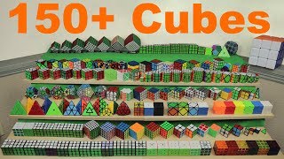 2018 My Rubiks Cube Collection  150 Cubes [upl. by Adiarf]