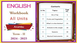 TERM 2 ENGLISH ARUMBU ALL UNITS WORKBOOK KEY ANSWERS [upl. by Ilona894]