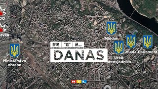 Najnovija karta Pogledajte koji djelovi Ukrajine su pali  RTL Danas [upl. by Esinet524]