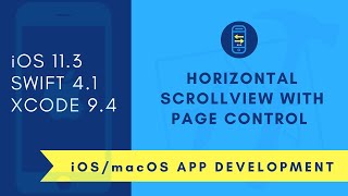 iOS Beginner Horizontal ScrollView with page control Swift 4  XCode 9 [upl. by Capon913]