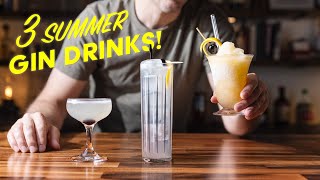 3 refreshing summer GIN drinks in 3 minutes [upl. by Vicki]