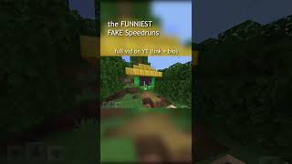 The Funniest Fake Minecraft Speedrun [upl. by Vincents]