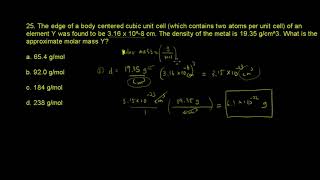 ACS Exam General Chemistry States of Matter Ch4 25 [upl. by Alleras]