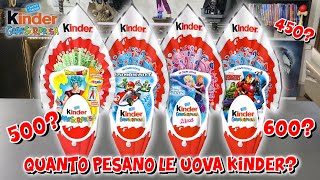 QUANTO PESANO le UOVA di PASQUA KINDER 2024 SCOPRIAMOLO INSIEME [upl. by Noxin]