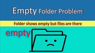 How to fix Folder Shows Empty but Files Are There in windows 10 [upl. by Ycats]