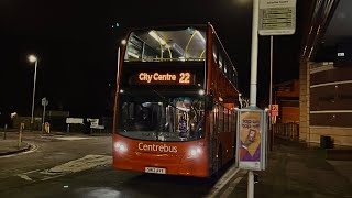 Ride on Centrebus Enviro 400 912 SN12 AVY Route 22 [upl. by Leiuqeze458]