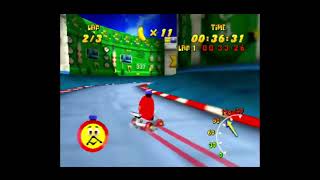 PD4FR  Diddy Kong Racing N64  Spaceport Alpha Car Shortcut in 13678 and 3165 flap [upl. by Arlena286]