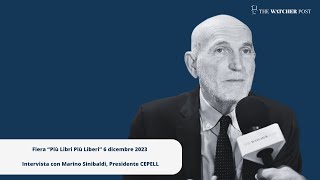 Più Libri Più Liberi 2023 intervista con Marino Sinibaldi presidente CEPELL [upl. by Eelarual]