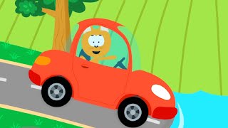 Kitty and the Magic Garage  Amphibian  cars cartoons [upl. by Ahsirtak]