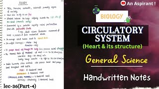 Circulatory SystemBlood Unit8 Part4  Biology  General Science  Lec36  An Aspirant [upl. by Ainoz]