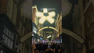 Carnaby Street Christmas 💖✨londonchristmas christmaslights carnabystreet [upl. by Lorry386]