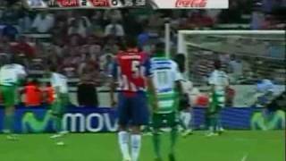 goal de Ramon Morales vs Santos Laguna [upl. by Ogawa]