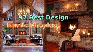 92 Best Rustic Fireplace  Design And Ideas [upl. by Chee370]