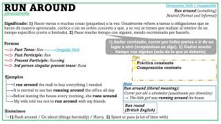 Phrasal Verb Run around [upl. by Karyn316]