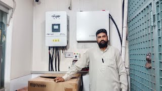 How to Install 8KW Inverex Nitrox Ongrid Hybrid Solar Inverter 100A Lithium Battery Lahore [upl. by Harbert436]