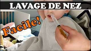 Lavage de nez enfant efficace en 20 secondes   explications [upl. by Spatz]