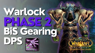 SoD Phase 2 Warlock DPS BiS Gearing Guide [upl. by Rochemont717]