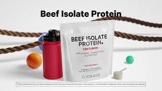 Beef Isolate Protein Powder Supplement  20 Amino Acids  BCAA amp EAA  Sport  Codeage [upl. by Paulina]