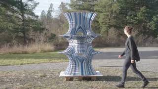 Fluid Forms created using nonplanar robotic 3D printing [upl. by Doelling]