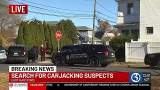 Carjacking suspect surrenders in East Hartford [upl. by Nomal]