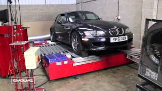 Dyno video of Z3M S54 with Evolve Carbon Airbox CSL [upl. by Ehc]