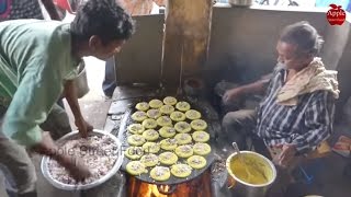 Pesarattu  Moong Dhal dosa  Subbarao special pesarattu  kakinada street food [upl. by Hayidan]