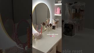 Vanity Room Clean amp Reset 🎀🪞🌸✨ [upl. by Wightman]