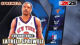 Best PRIME LATRELL SPREWELL Build in NBA 2K25 [upl. by Shayna886]