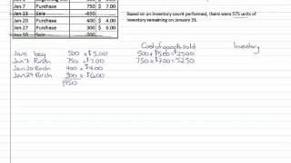 Inventory costing  FIFO Periodic [upl. by Aedni]