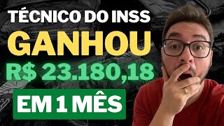 SALÁRIO DO TÉCNICO DO INSS PODE SER MAIS DE R 20 MIL E EU POSSO PROVAR  Te mostro o CONTRACHEQUE [upl. by Lilias]