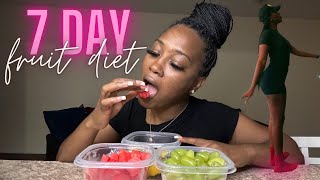 MY 7 DAY FRUIT DIET amp RESULTS [upl. by Vigen]