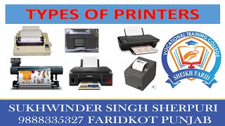 17 What Is Printer Printer And Its Types in Hindi  Impact Printer And NonImpact Printer [upl. by Yeldoow]