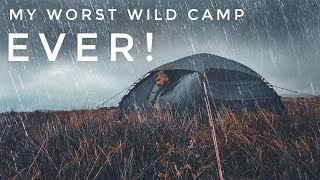 Mountain Wild Camping in extreme weather First real test for Hilleberg Allak 2  Gale force winds [upl. by Mosra]