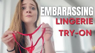 Try On Haul  Tiny See Through Lingerie G string Transparent Thong Panty Haul 015 [upl. by Enelyak740]